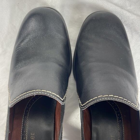Naturalizer Leather and Flex Chunk Heel Black Shoe Size 6.  Classic and Cute! - Picture 14 of 15
